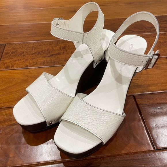 Christian Di Riccio Leather Wedge sandals Size 40 - Picture 2 of 6